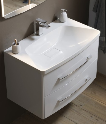 Тумба с умывальником AQWELLA Neringa 80 Белый NER0108